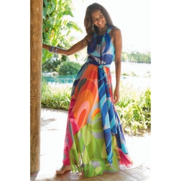 Soft Surroundings Dresses & Skirts - Soft Surroundings Rainbow Carnival Dress